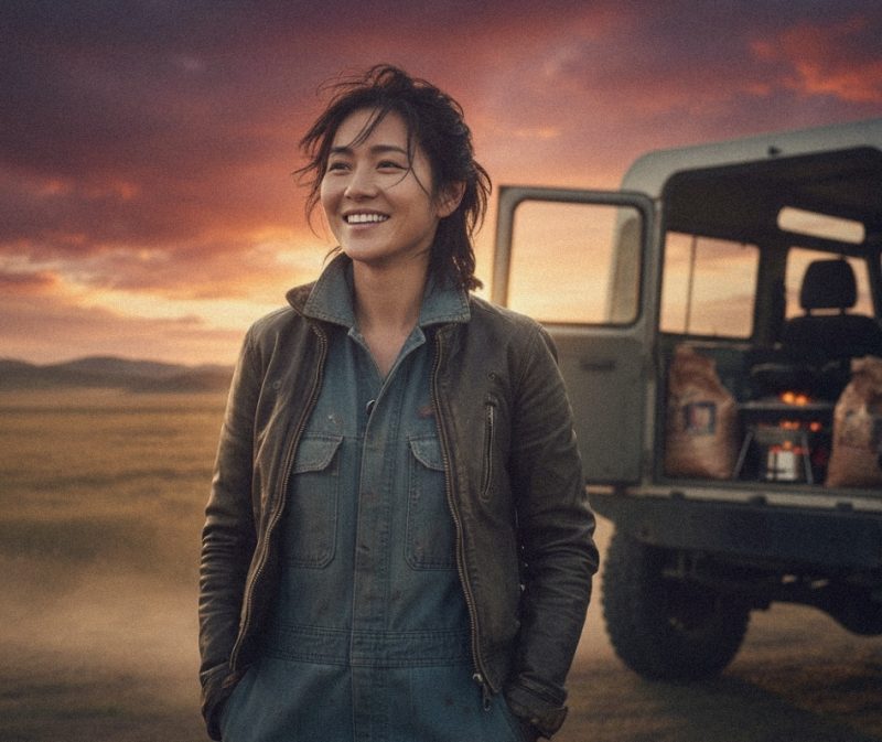 自然体で微笑む女性のイメージ