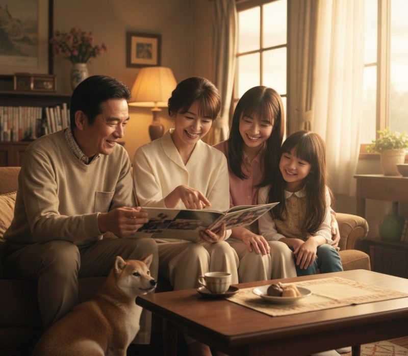 家族の絆をイメージする画像