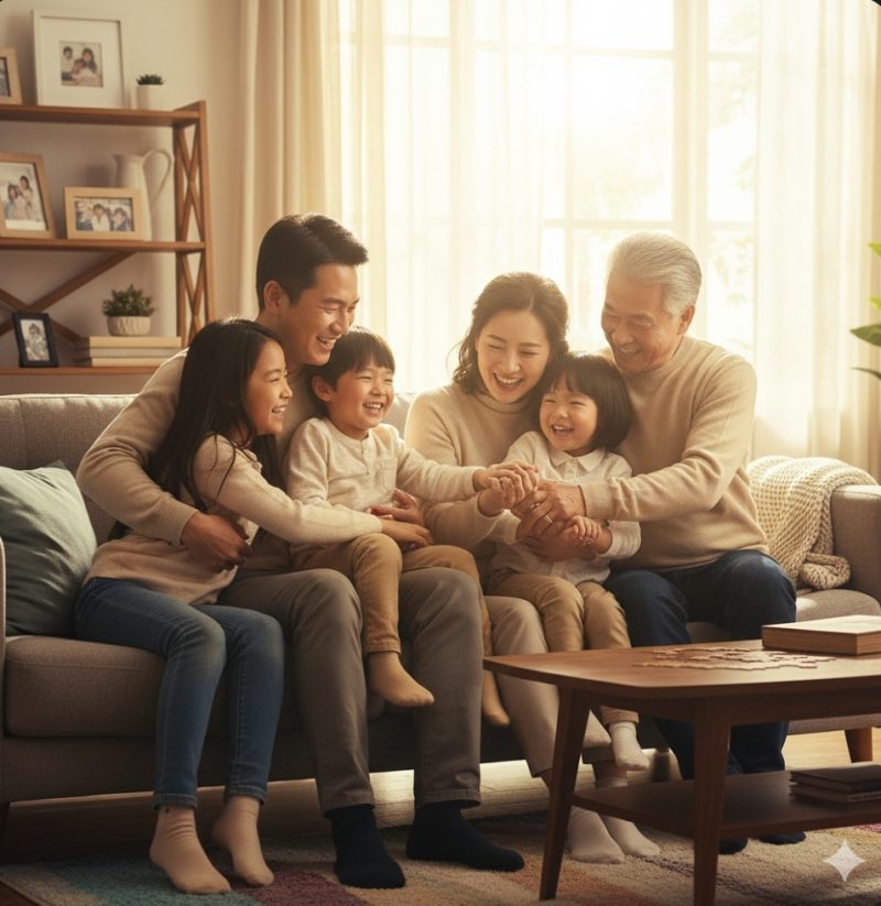 家族の絆をイメージするイメージ