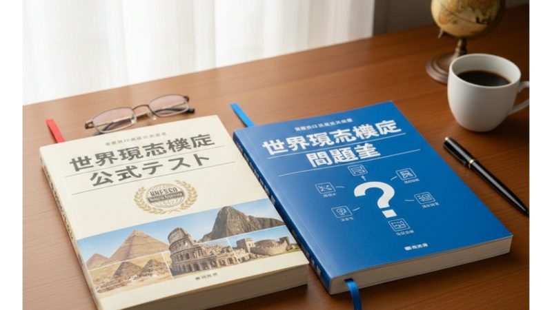 世界遺産検定の公式問題集のイメージ