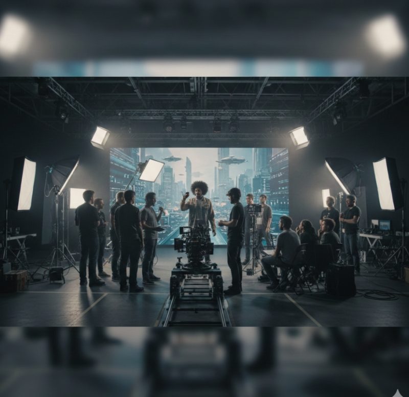 テレビCMの撮影現場のイメージ