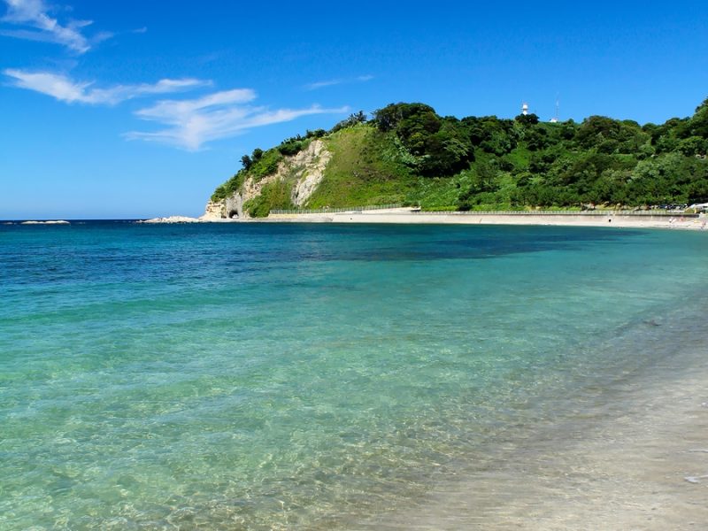 石川県の能登・金沢エリアの美しい海。