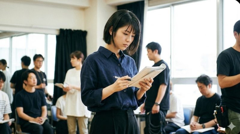 仕事に打ち込む浜辺美波さんのイメージ