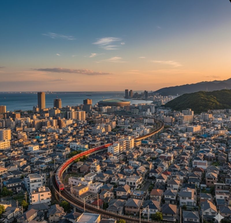 兵庫県西宮市の街並み