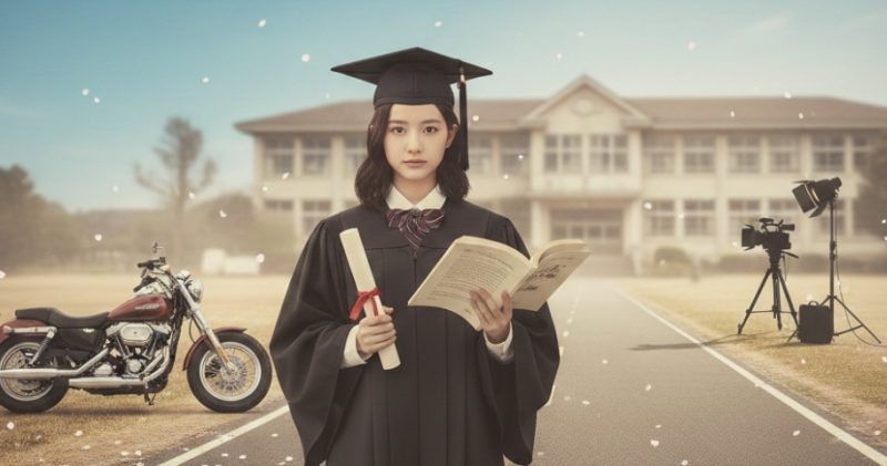 卒業と進路の選択を象徴するアイコン