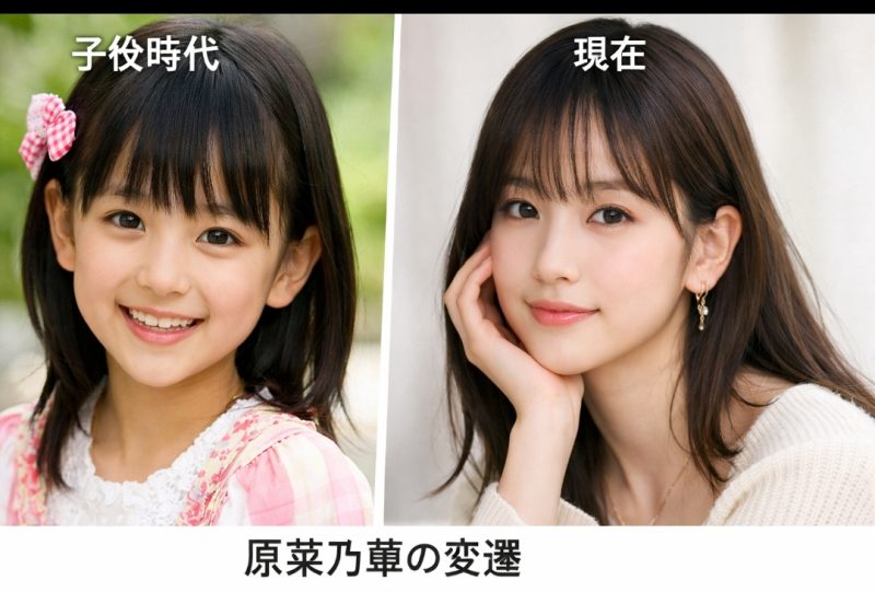 子役時代と現在の原菜乃華のイメージ