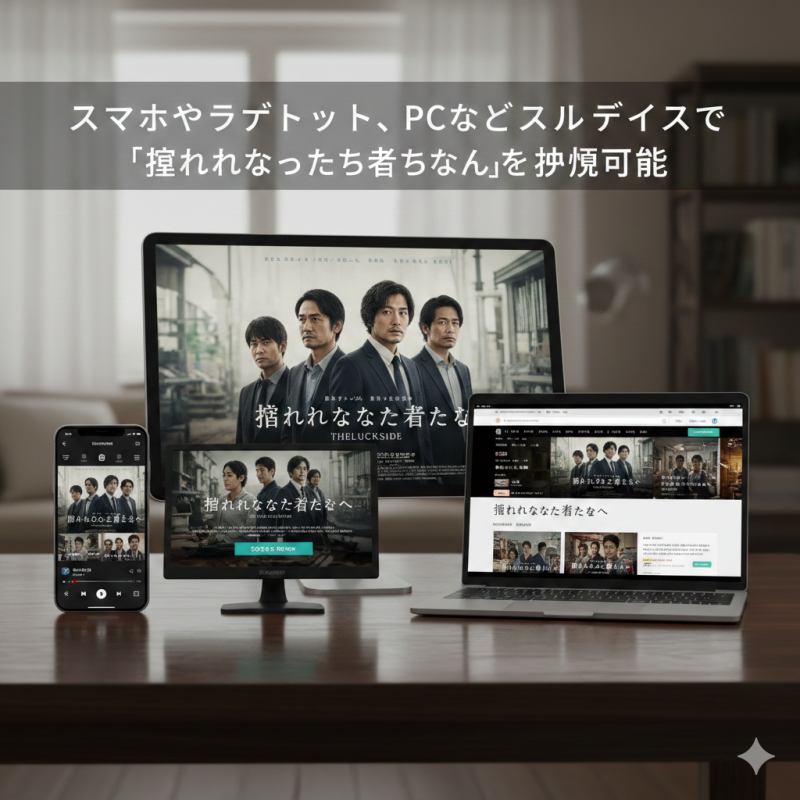 スマホやタブレット、PCなどマルチデバイスで「護られなかった者たちへ」を視聴可能