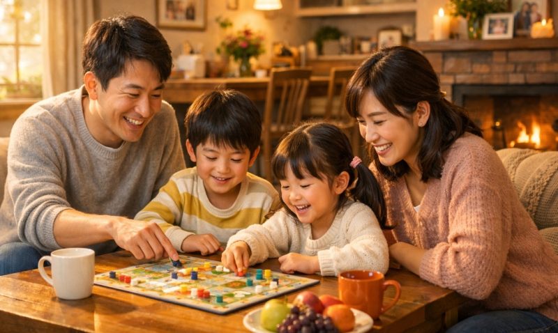 画像：トシさんが大切にする「温かい家庭環境」のイメージ）