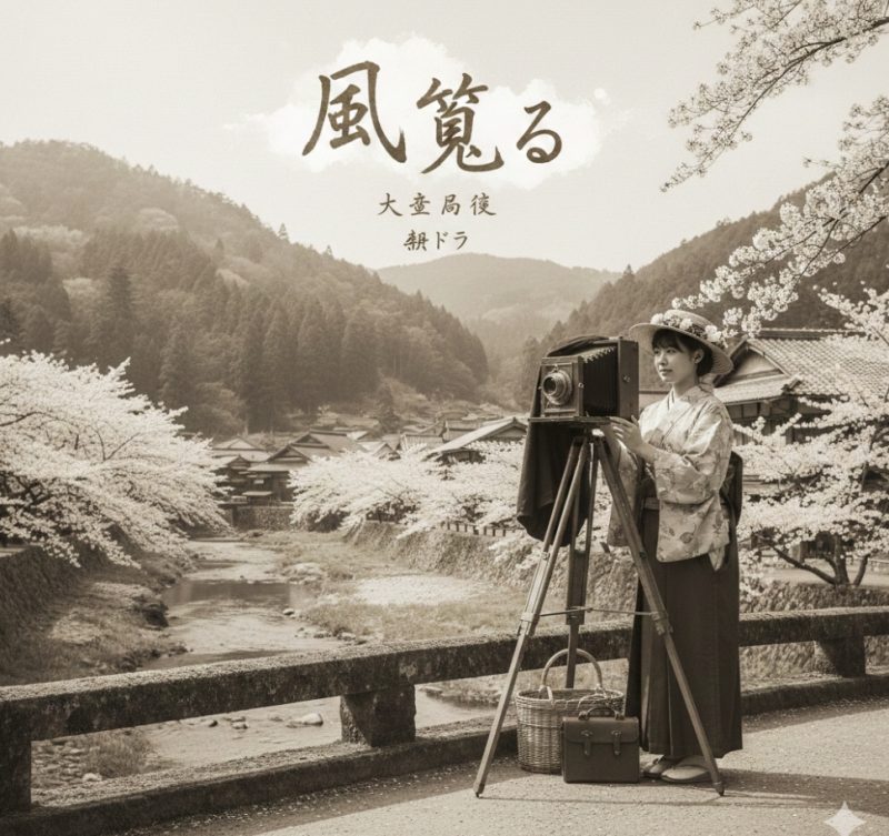 画像：朝ドラ『風薫る』の世界観を象徴する大正時代の風景とカメラ