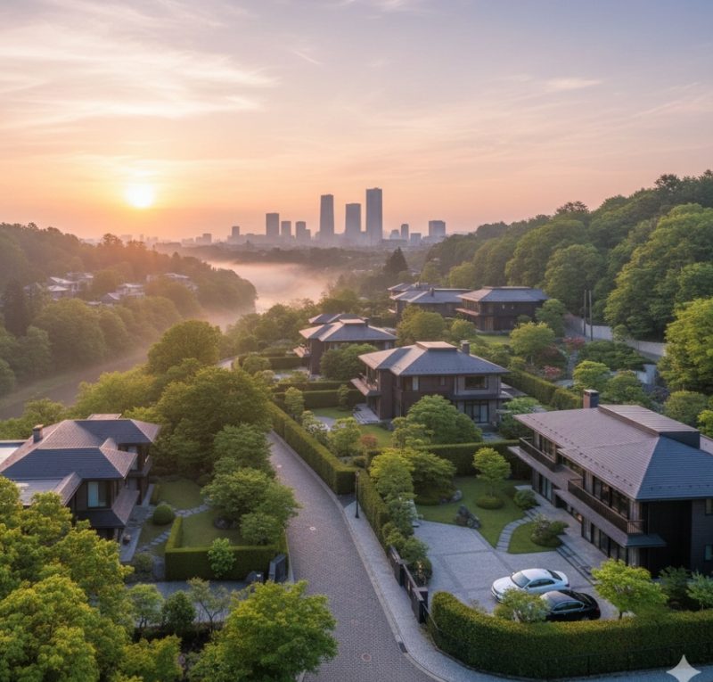 名古屋の高級住宅街のイメージ画像