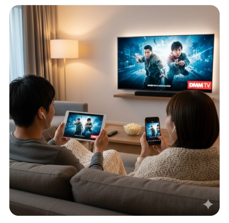 大画面でも高画質で楽しめるDMM TVのマルチデバイス対応