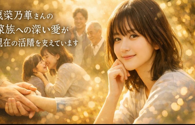 原菜乃華さんの家族への深い愛が現在の活躍を支えています