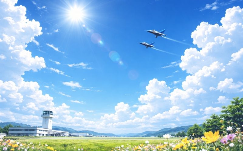 ドラマ『空飛ぶ広報室』を彷彿とさせる澄み渡る青空