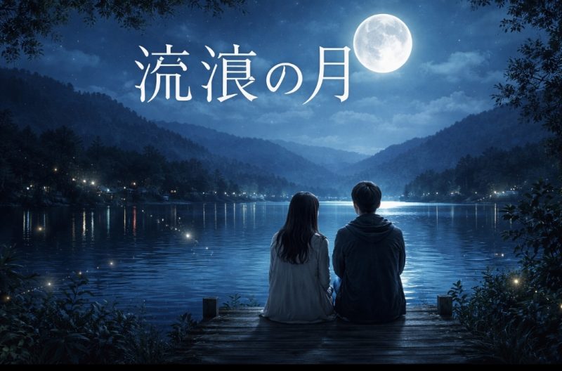 映画『流浪の月』の静かな夜と月をイメージしたビジュアルイメージ" 