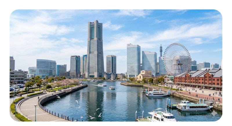 鈴木奈穂子アナの地元・横浜市の美しい街並みのイメージ