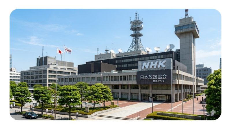 NHKの放送センターの外観イメージ