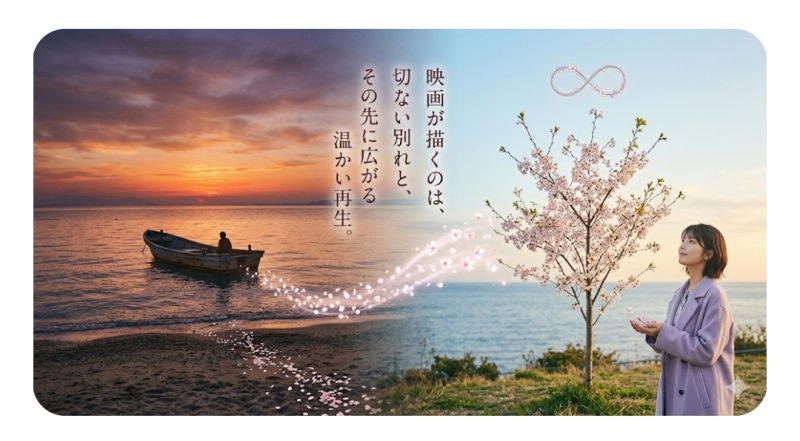 映画のテーマである「別れと再生」を象徴するイメージ
