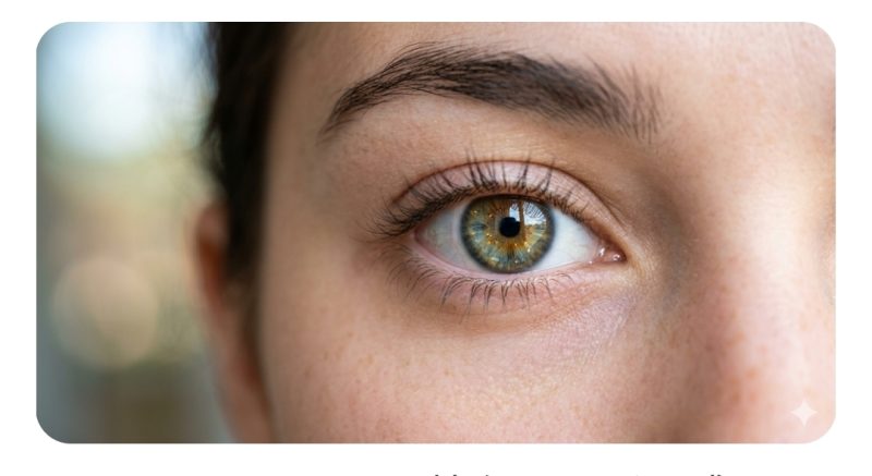 畑芽育の瞳の色とクォーターのルーツを象徴するイメージ画像