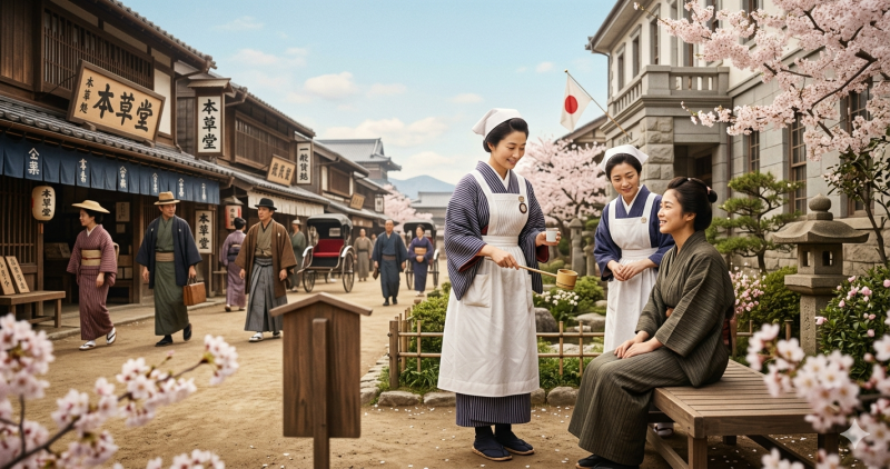 明治・大正時代の街並みとレトロな雰囲気