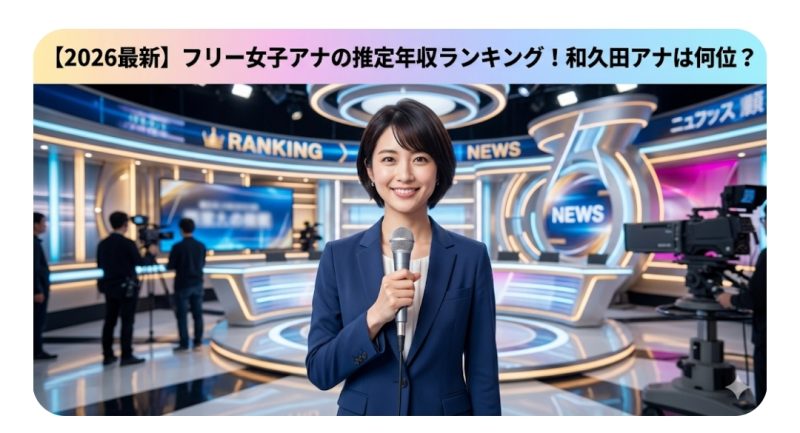 2026年最新フリー女子アナ年収ランキング比較表