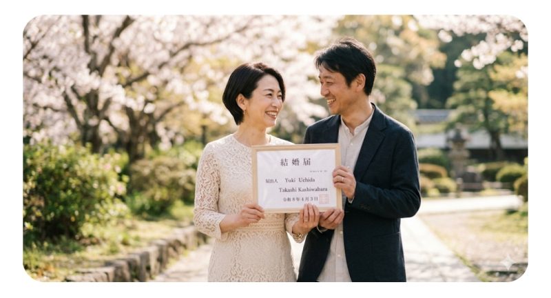 15年以上の事実婚を経て、ついに夫婦の証を手にした二人