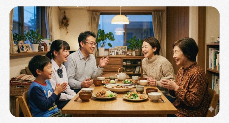 温かい家族団欒のイメージ
