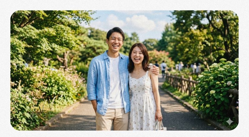 坂口健太郎と永野芽郁の仲の良さを連想させる笑顔のツーショットイメージ