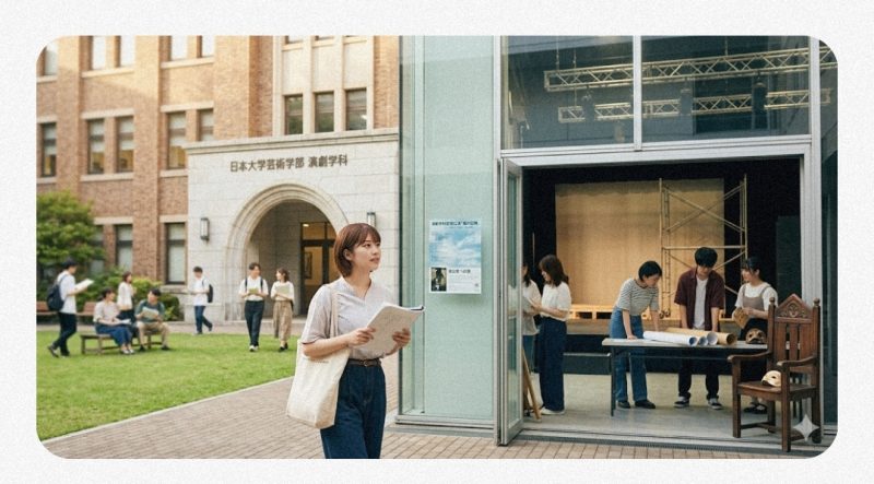 日本大学芸術学部のイメージと舞台芸術の雰囲気