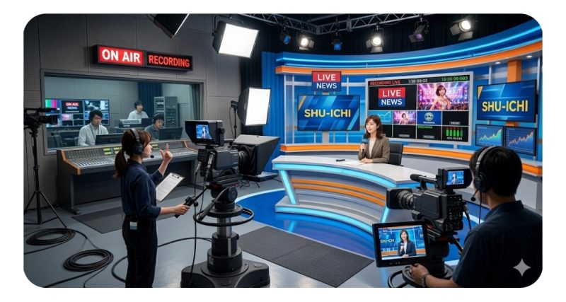 テレビ番組の収録風景