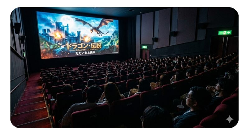 映画館スクリーンのイメージ