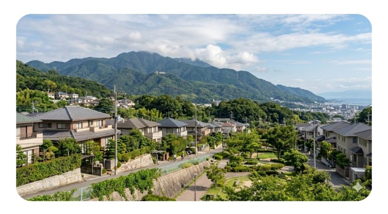 戸田恵梨香が幼少期を過ごした神戸市灘区。六甲山を望む自然豊かな住宅街が広がる（イメージ）
