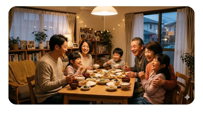 温かい家庭のイメージ