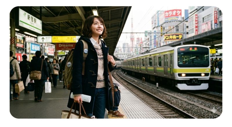 夢を追いかけ上京した新垣結衣さんの学生時代のイメージ