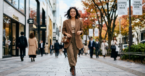 ファッション誌のモデルとして活躍する華やかな女性のイメージ
