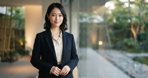 凛とした表情で佇む山下美月さん
