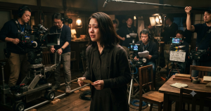 演技に打ち込む女優のイメージ