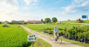 愛知県ののどかな街並みや自然のイメージ